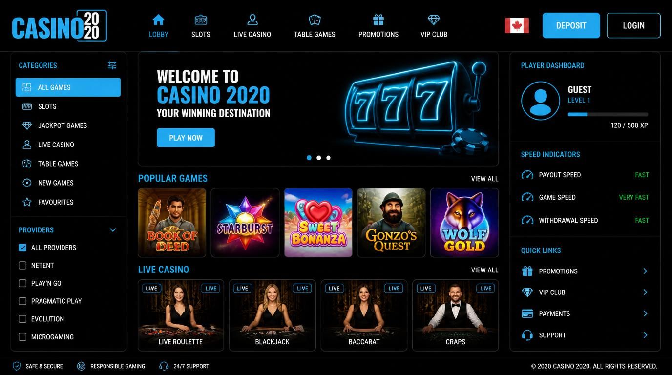 Casino 2020 Login Guide for Canadian Players